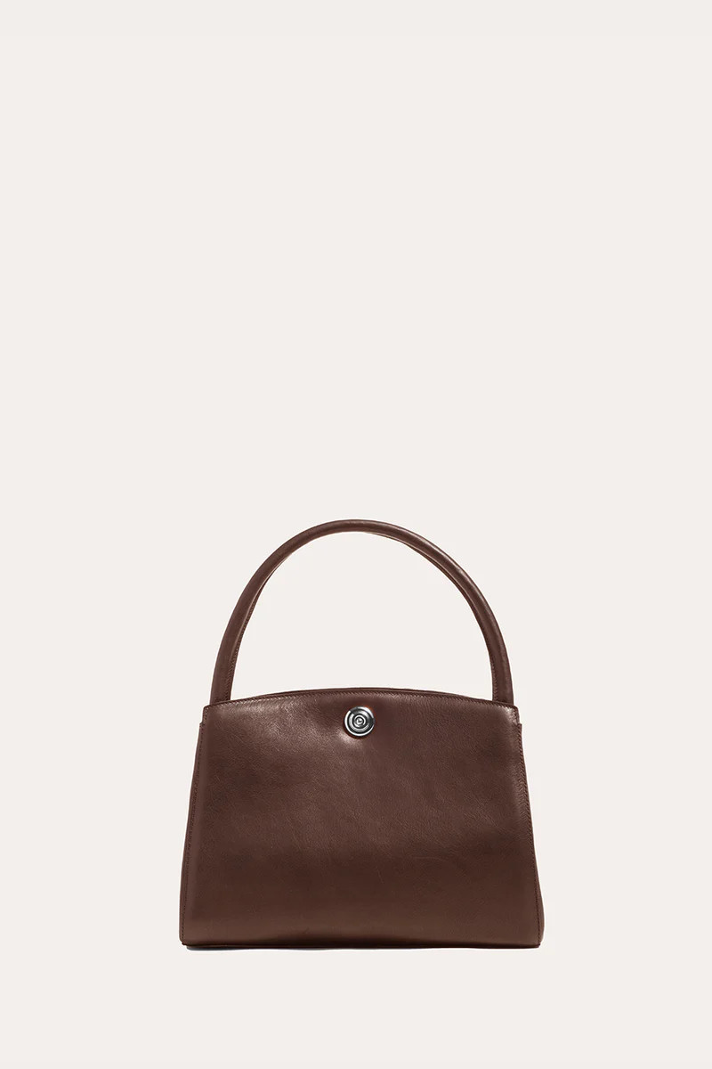 Pushlock Lady Bag Dark Brown | LITTLE LIFFNER