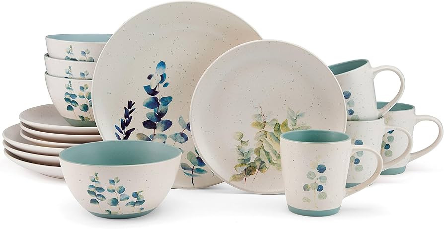 Pfaltzgraff Sawyer 16 Piece Dinnerware Set, Service for 4, Floral Multicolor | Amazon (US)