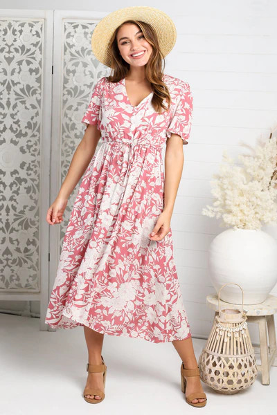 Serenity Maxi Dress - Pink | Salty Crush