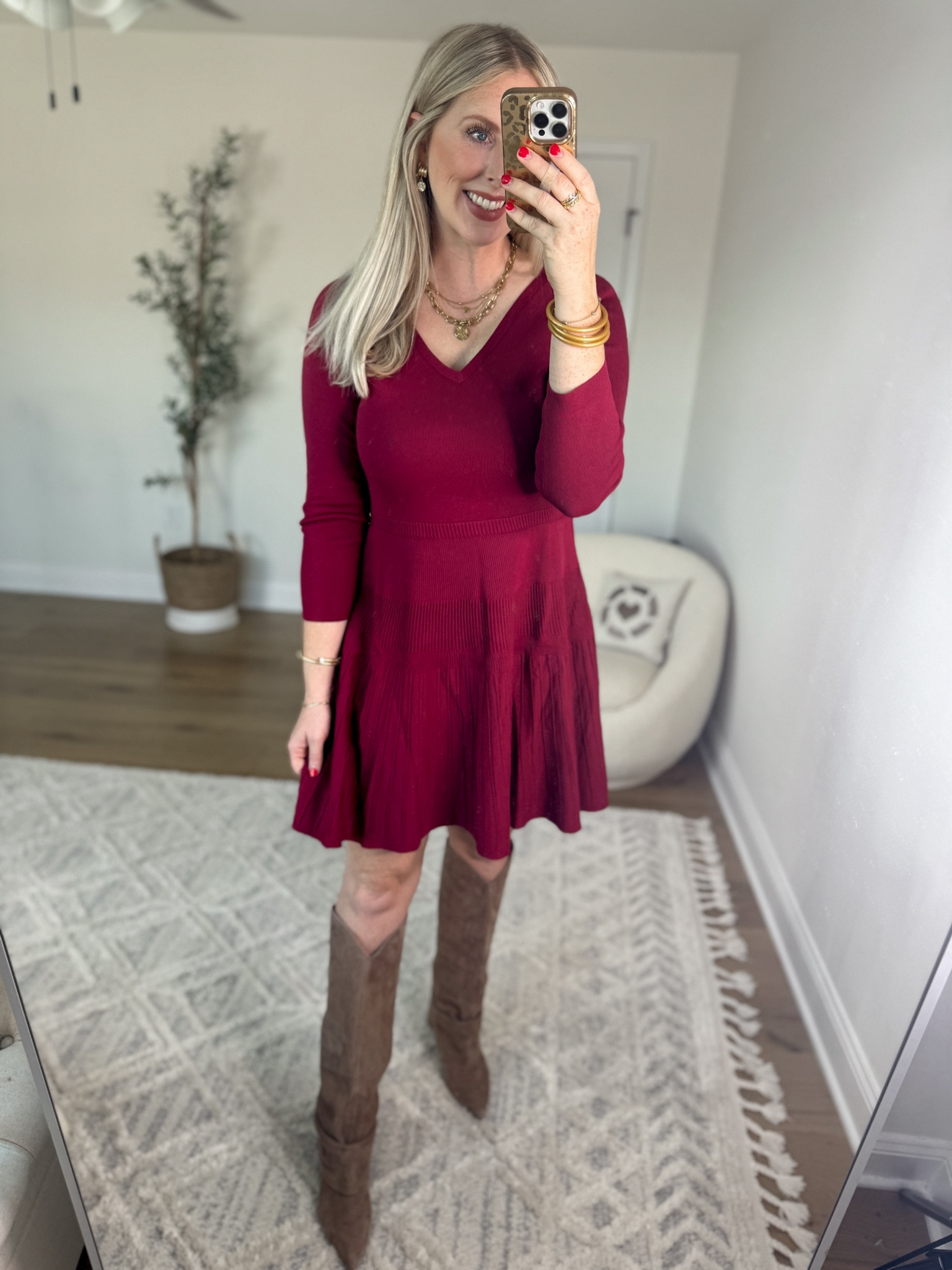 Weekend Walmart Wins try on 
Sweater dress- medium 
Marc fisher boots 

#LTKFindsUnder50 #LTKHoliday #LTKStyleTip