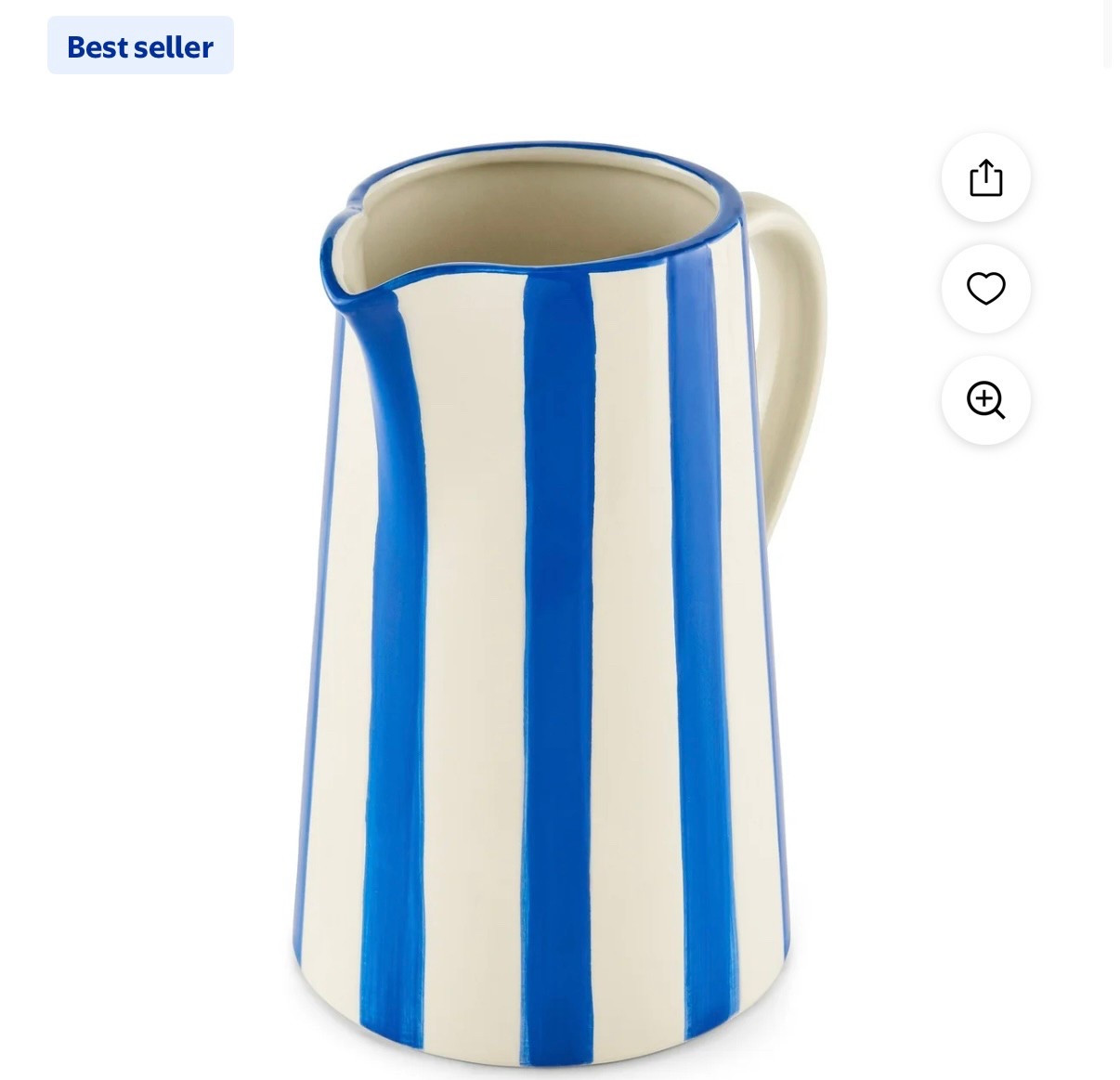 My favorite vase for flowers right now. Can also be used as a pitcher. $10 at Walmart! Order now for Shavuos  

#LTKSummerEdit #LTKHome #LTKGiftGuide