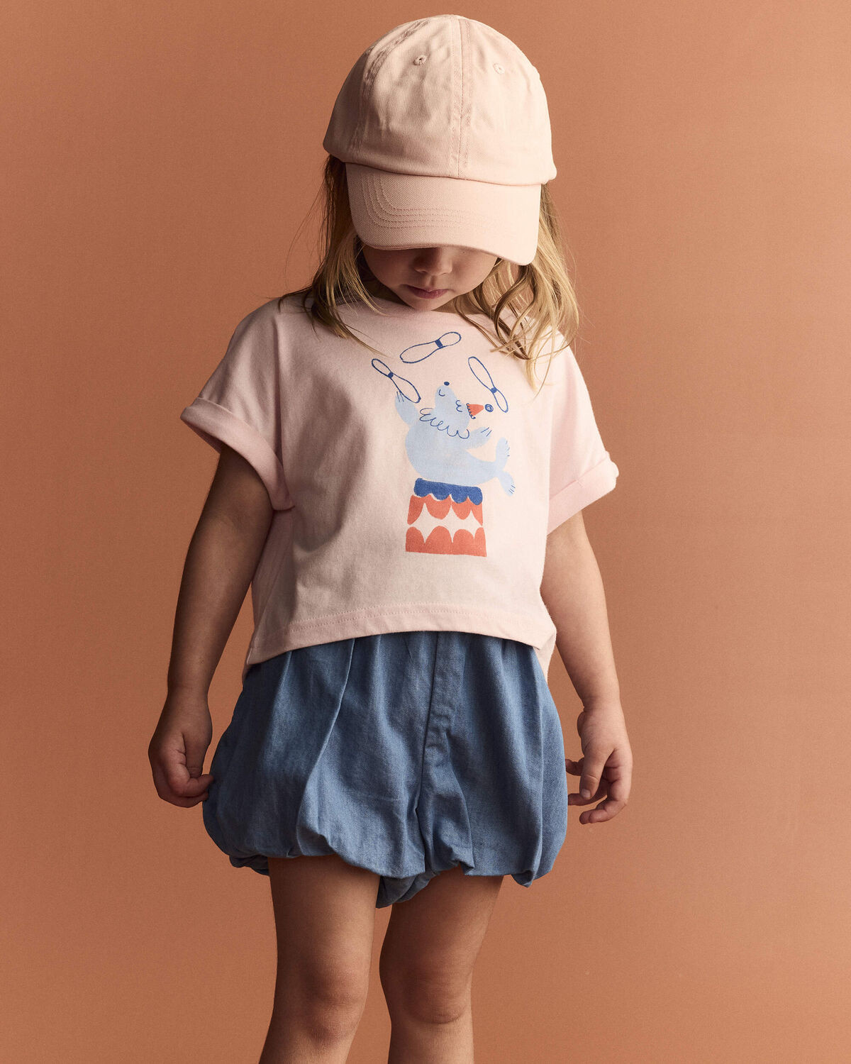 Toddler Girl Breezy High-Low Top in Circus Print - Pink - Otter Avenue | Carter's | Carter's Inc
