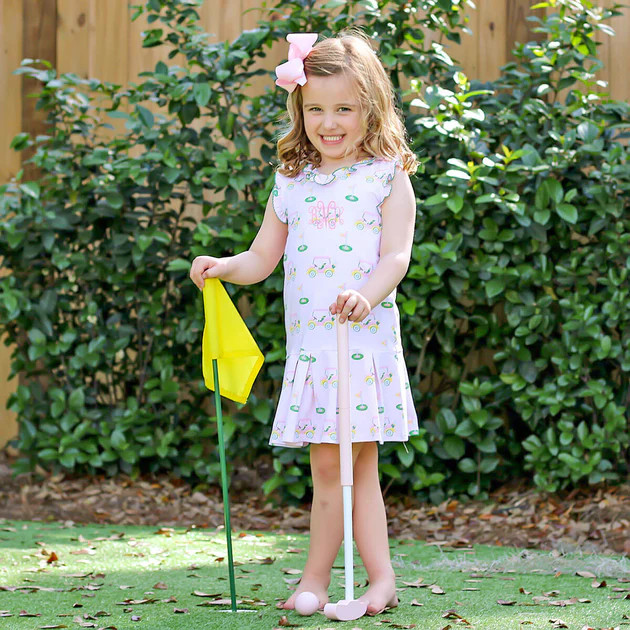 Golf Cart Ruffle Dress | Classic Whimsy