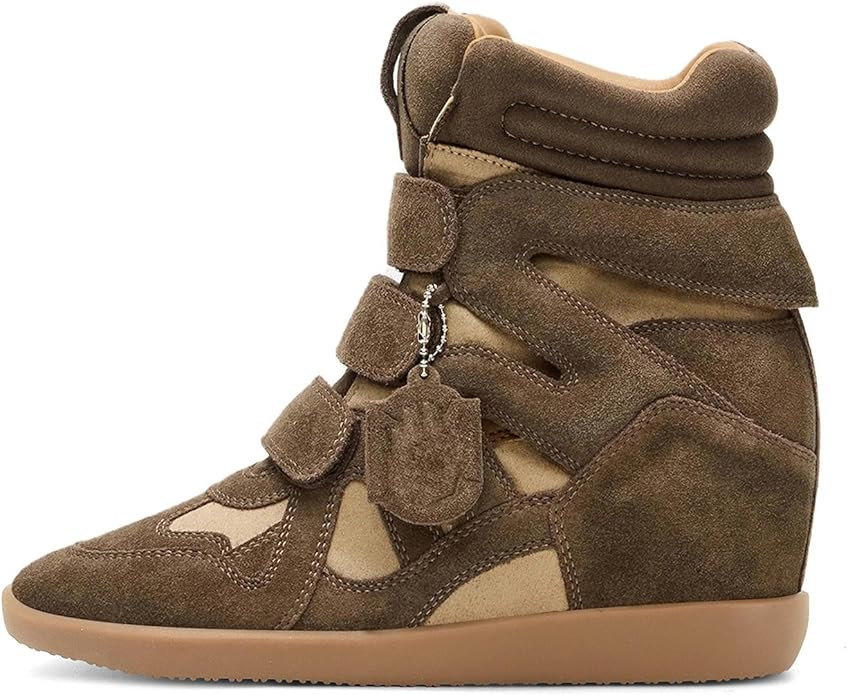 Dsevht Hidden Wedge Sneakers for Women High Top Fashion Sneaker Suede High Heel Platform Tennis T... | Amazon (US)