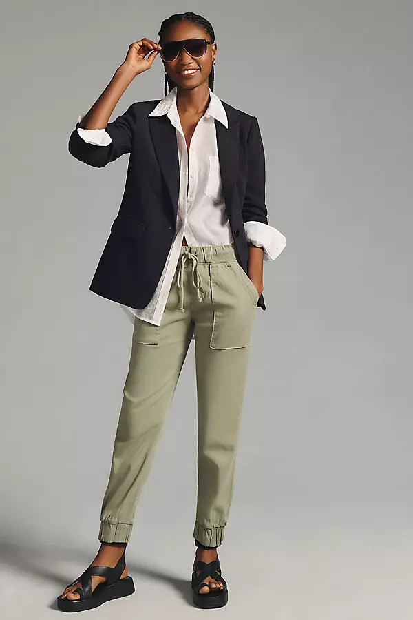 Bella Dahl Pocket Joggers By Bella Dahl in Green Size XL | Anthropologie (US)