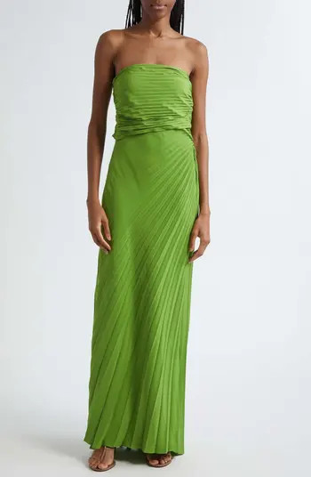 A.L.C. Bianca Pleated Strapless Gown | Nordstrom | Nordstrom