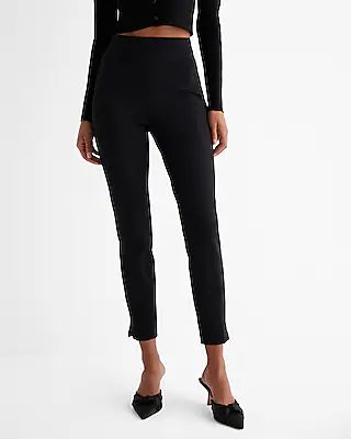 Columnist High Waisted Knit Ankle Pant | Express