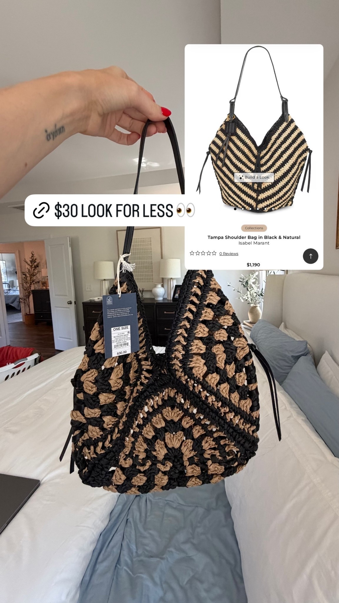 This $30 bag is so cute for summer!
