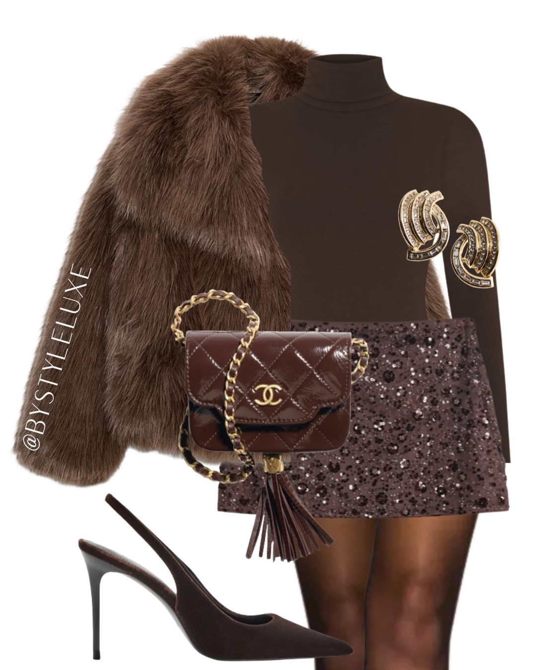 SPARKLE SZN - elevate a party look with a faux fur jacket, styled here with sequin skirt and brown heels 

#zara #sequin #partywear

#LTKwinter #LTKfestive #LTKpartywear