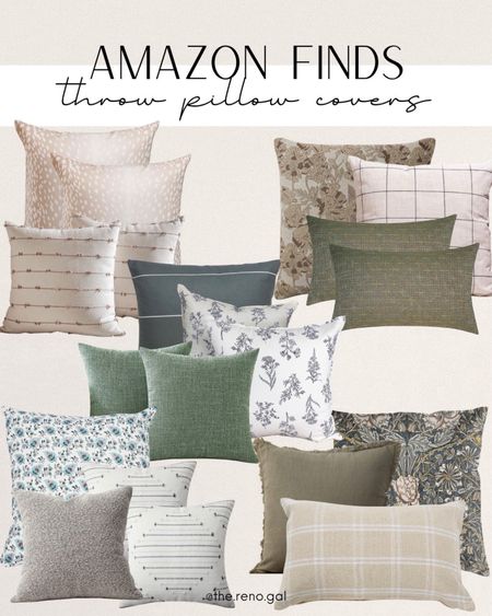 Super cute pillow covers from Amazon! 

Neutral pillow covers | floral pillow | pillow inserts | green throw pillow | green floral pillows | plaid throw pillow | beige throw pillow | blue throw pillows 

#amazonfinds #founditonamazon #amazonmusthaves 

#LTKFindsUnder50 #LTKHome #LTKFindsUnder100