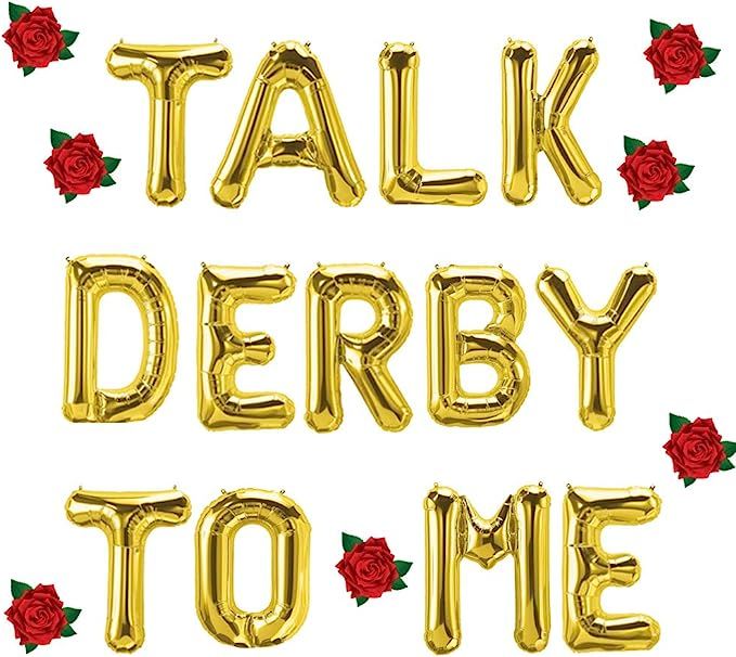 Talk Derby To Me Kentucky Derby Day Party Balloons Banner, Horse Racing Derby Day Festival Holida... | Amazon (US)