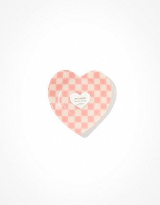 AEO Pink Heart Trinket Tray | American Eagle Outfitters (US & CA)