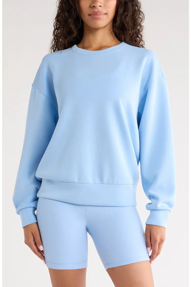 Soft Luxe Boxy Crew Sweatshirt (Women) | Nordstrom | Nordstrom