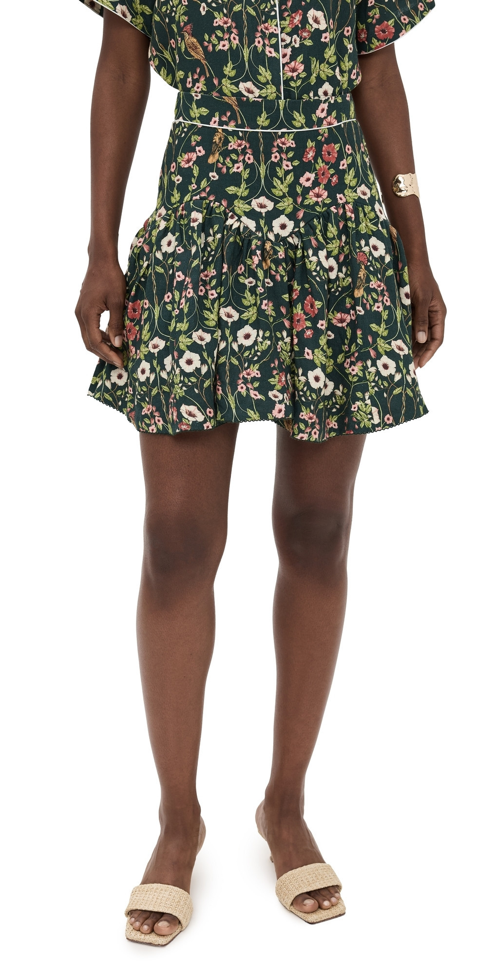 Agua by Agua Bendita AsaÍ Mosquetero Skirt Multicolor L | Shopbop