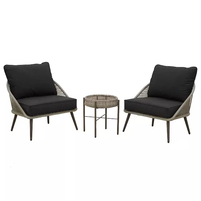 Origin 21 Clairmont 4-Piece Wicker Patio Conversation Set with Off