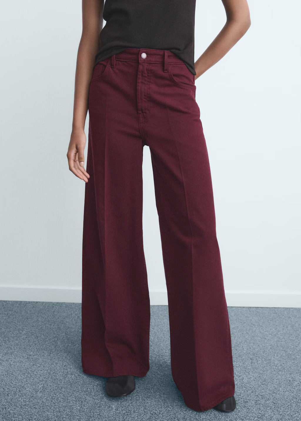 High-waisted wide-leg jeans - Women | MANGO USA | Mango (US/MX/AU)