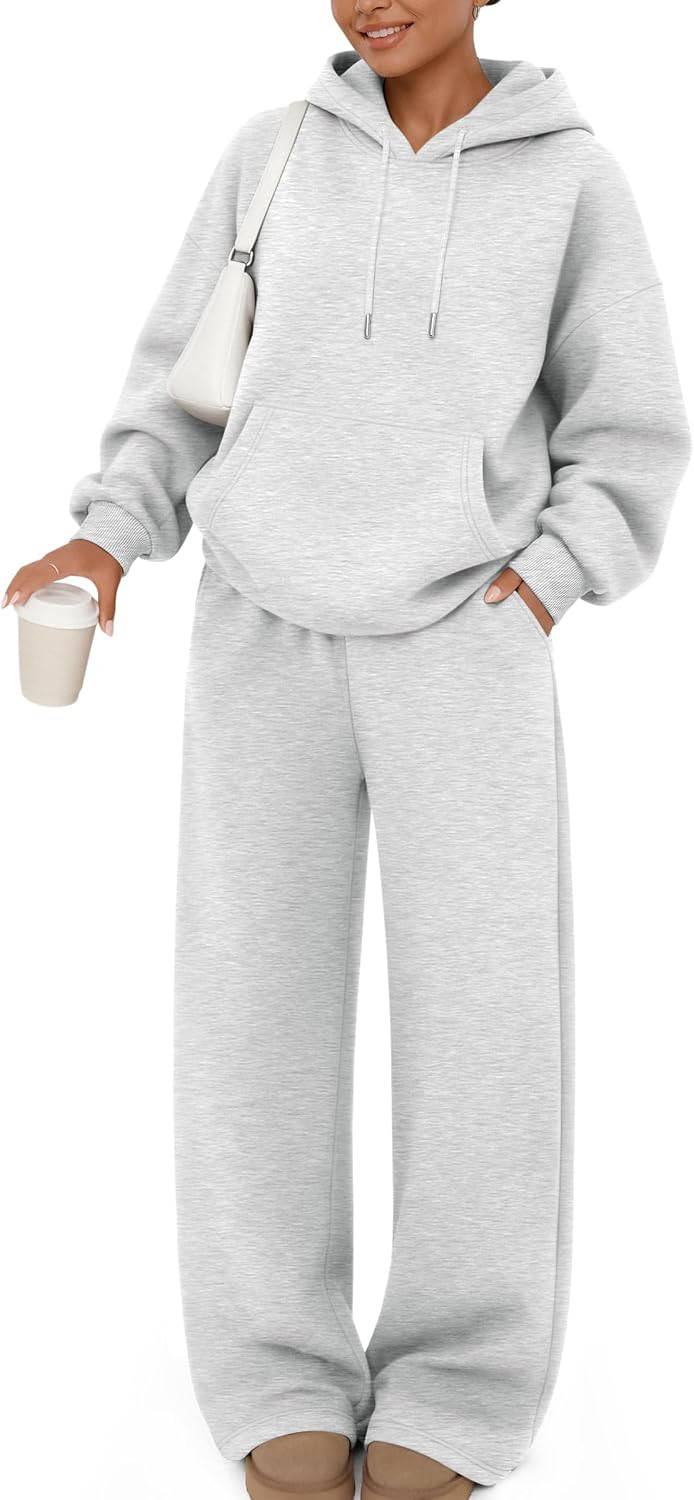 Trendy Queen Womens 2 Piece Lounge Sweat Sets Matching Sweatsuits | Amazon (US)