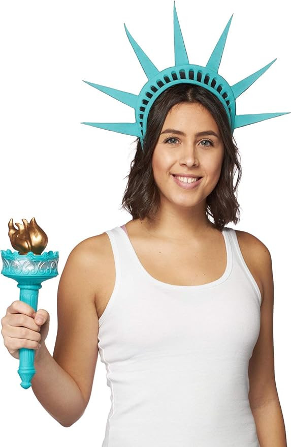 HMS unisex Liberty Set - Includes Headband & Torch Costume Accessories, Green, One Size US | Amazon (US)