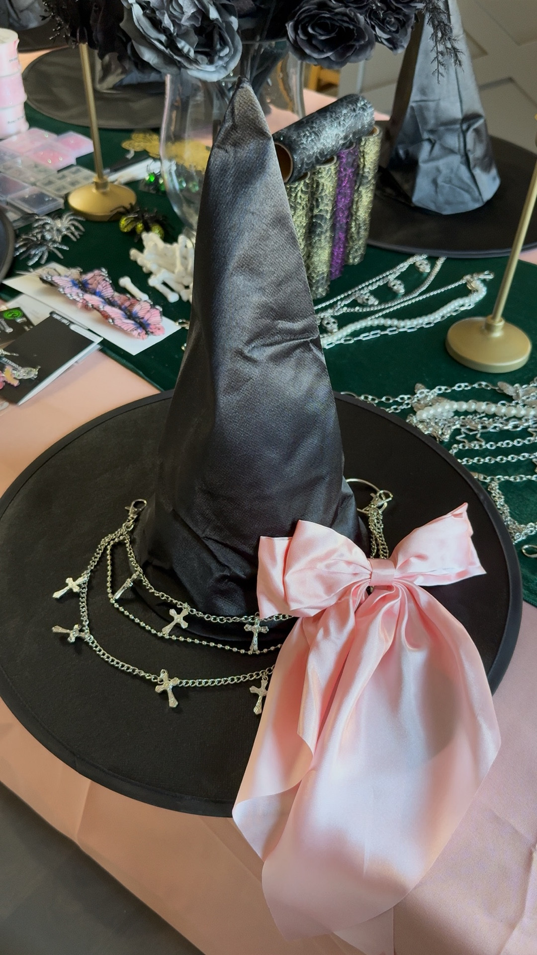 Witch Hat Decorating for a Witch or Wicked themed Halloween party.

#LTKParties #LTKSeasonal #LTKHalloween