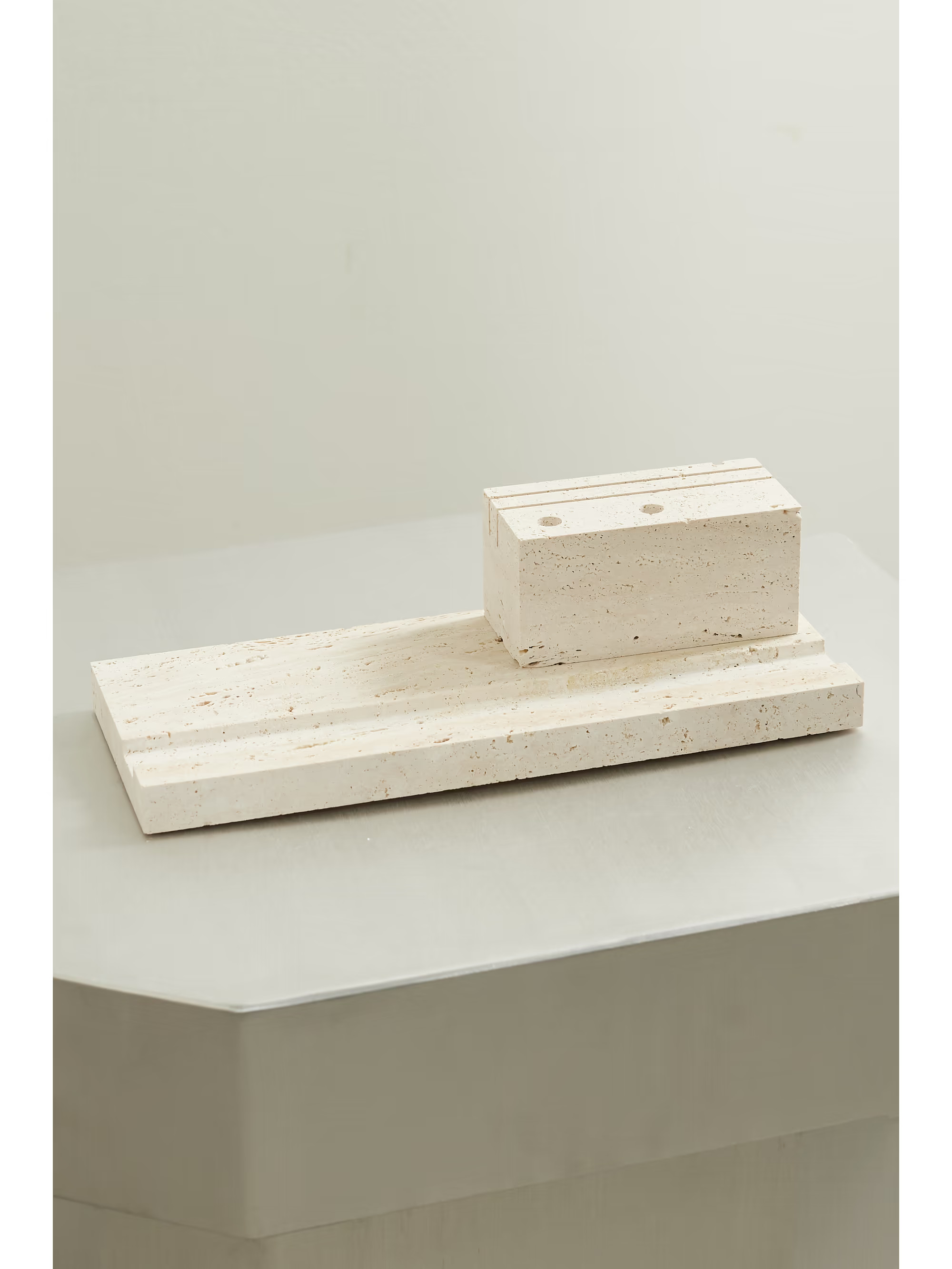 Travertine desk organizer | NET-A-PORTER (US)