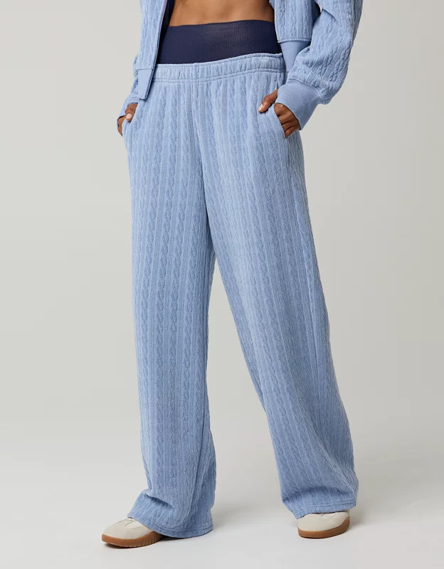 OFFLINE By Aerie Cable Lounge Trouser | Aerie