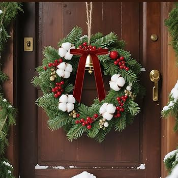 Senjie 24Pcs Christmas Velvet Bows for Tree, Vintage Ribbon Bows Ornaments for Garland Wreath Gif... | Amazon (US)