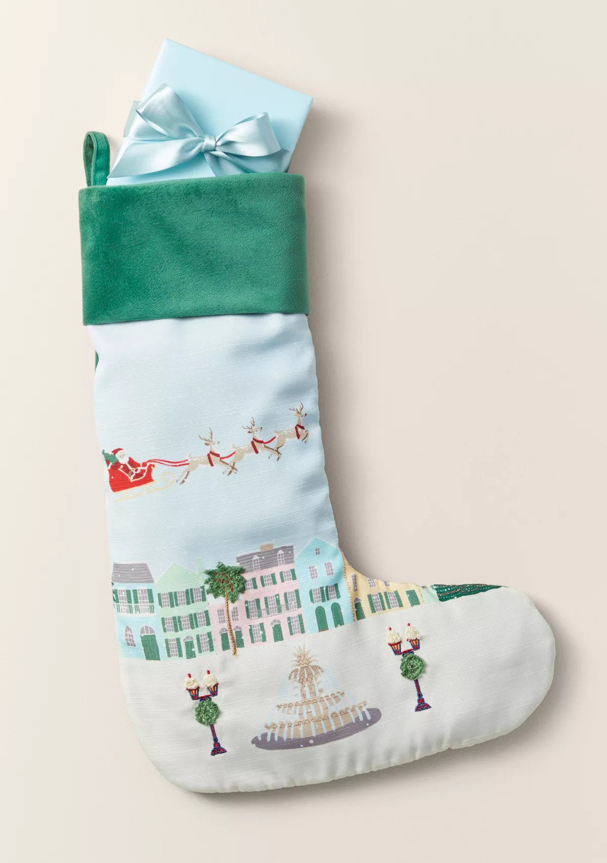 Sewing Down South x Crown & Ivy™ Sew Scenic Embroidered Stocking | Belk