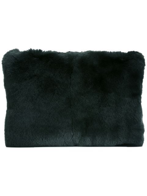 N.Peal Textured Clutch Bag | FarFetch US