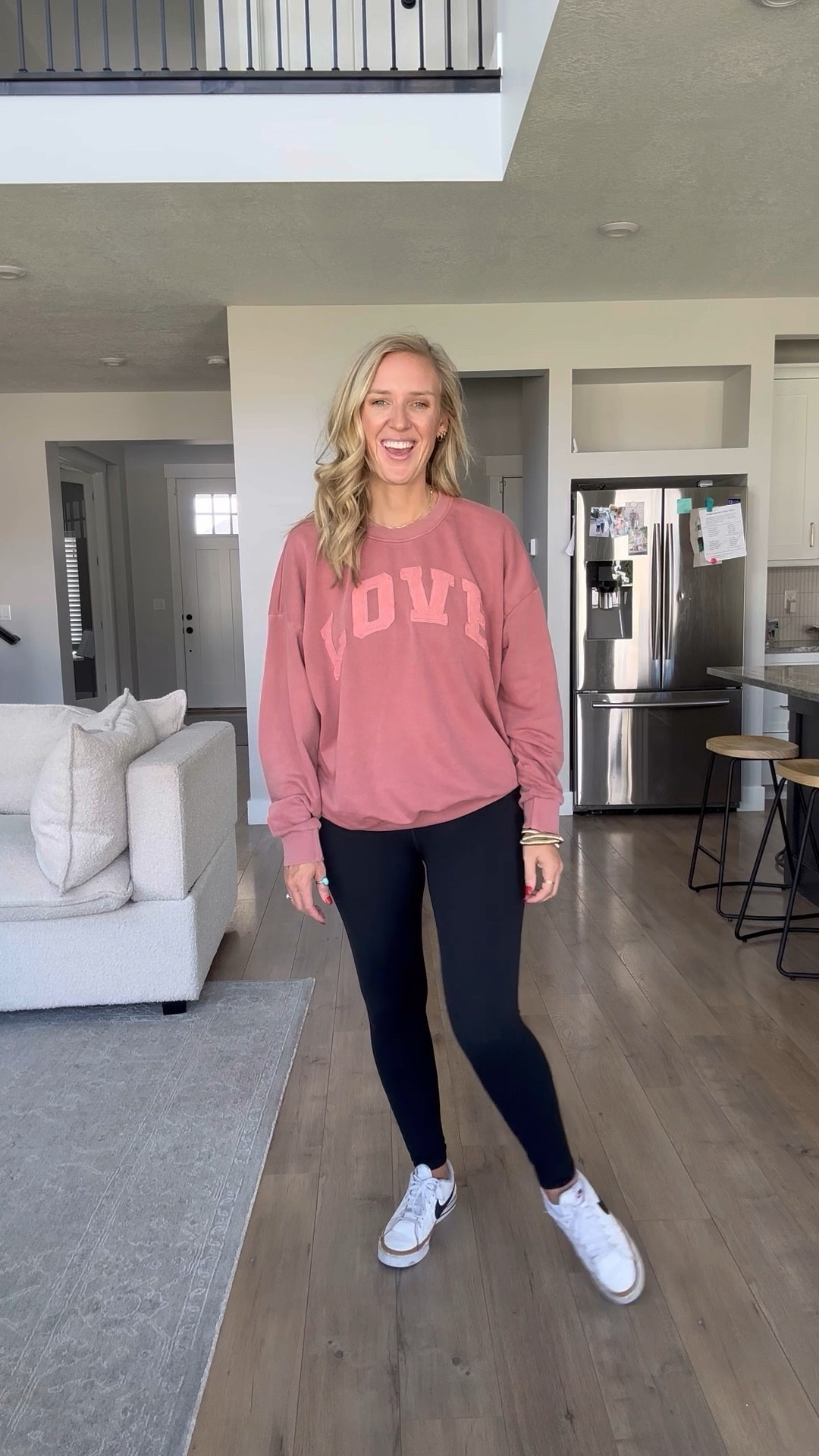 $14 Abercrombie look for less pullover. I sized up to a large in the sweatshirt. Size medium leggings 

#LTKStyleTip #LTKSeasonal #LTKFindsUnder50