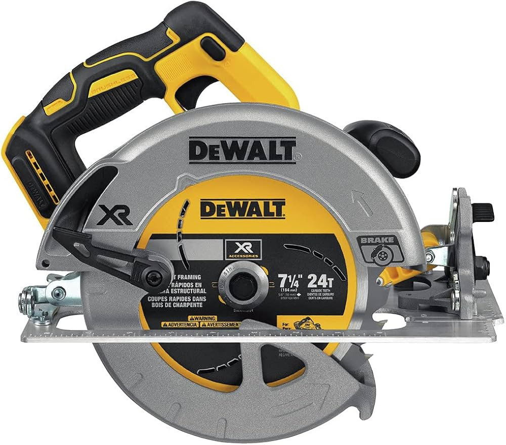 DEWALT 20V MAX 7-1/4-Inch Cordless Circular Saw with Brake, Bare Tool Only (DCS570B) | Amazon (US)