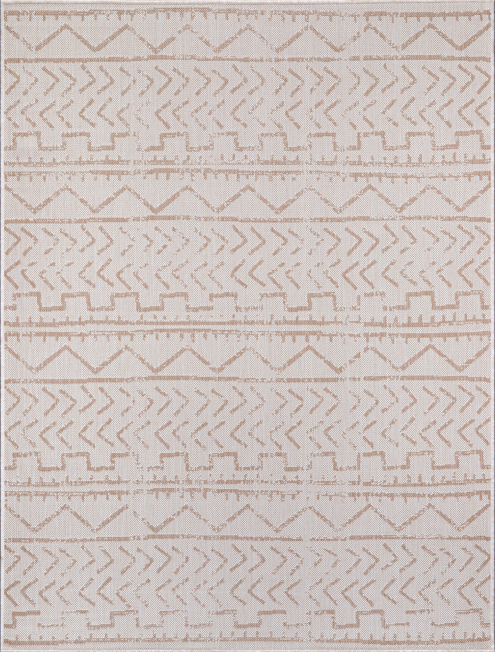 Beverly Rug Large Boho Area Rug 8' x 10' Outdoor Living Room Kitchen Beige and White | Walmart (US)