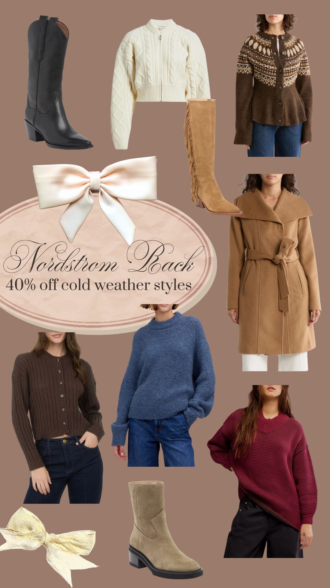 Up to 40% off cold weather styles at Nordstrom Rack🤎 

 #LTKootd #LTKSeasonal #LTKSaleAlert