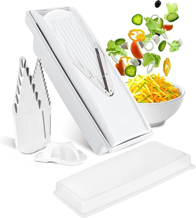 Swissmar V-Prep™ Mandoline Slicer – Versatile Kitchen Slicer for Julienne, Shred, Cube & Slic... | Amazon (US)