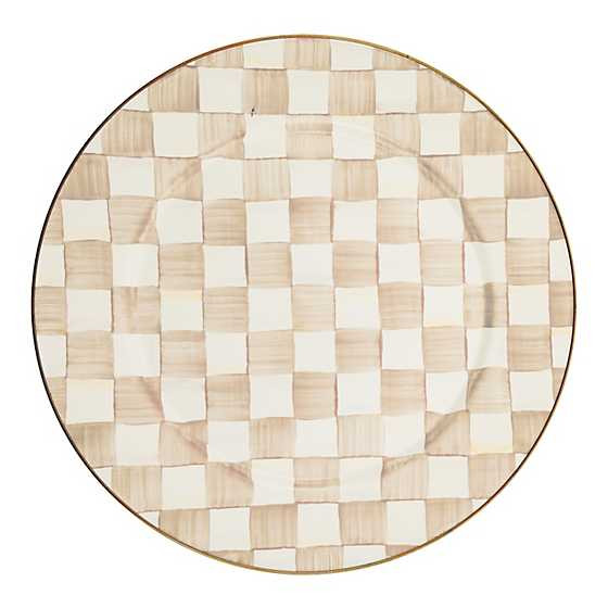 Mocha Check Serving Platter | MacKenzie-Childs