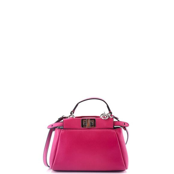 Fendi Peekaboo Bag Leather Micro Pink | Poshmark