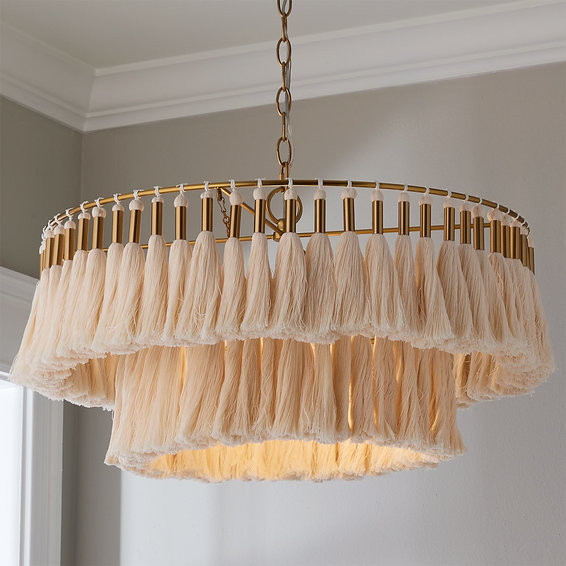 Toni Tassel Tiered Chandelier | Shades of Light