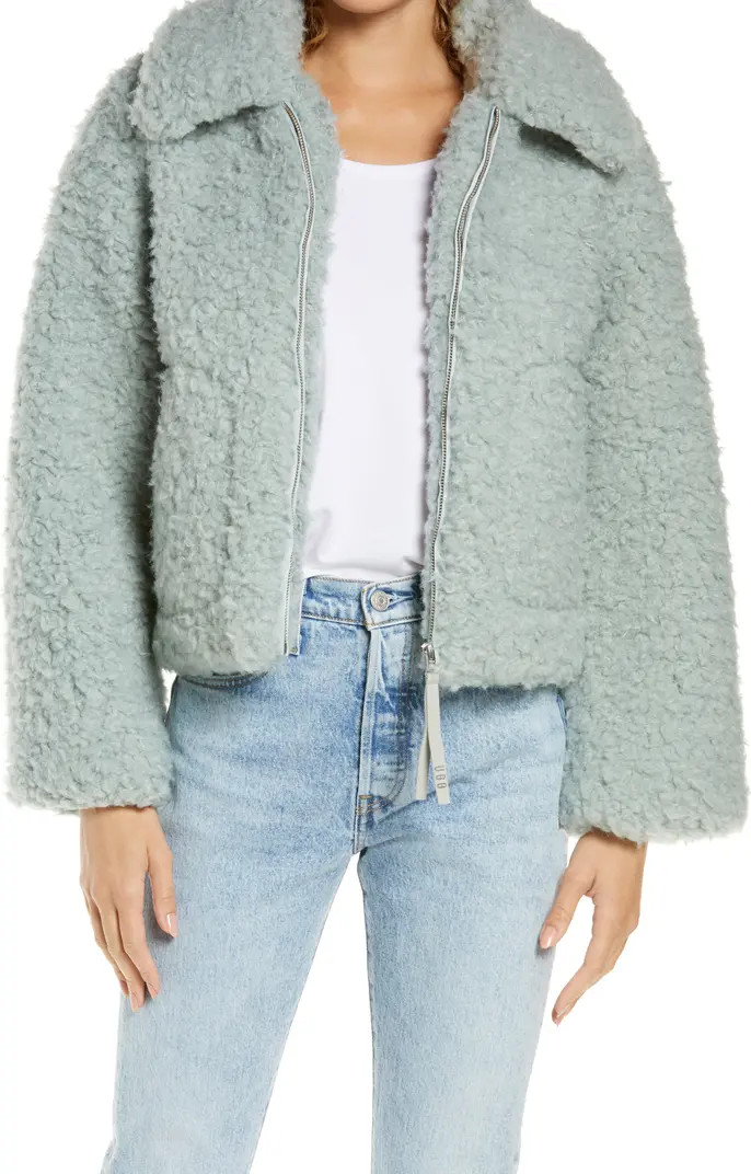 UGG® Maeve Women's High Pile Fleece Jacket | Nordstrom | Nordstrom