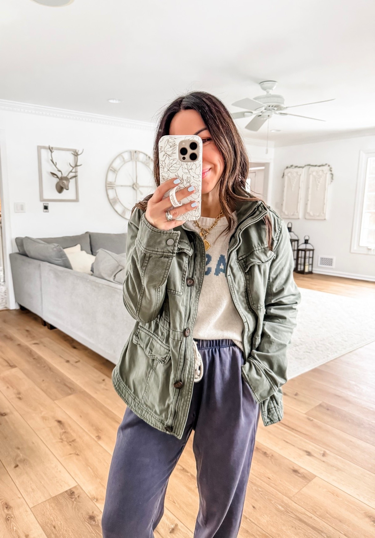 My Abercrombie spring jacket is now down to $90. Wearing size small.

#LTKSaleAlert #LTKOver40 #LTKPetite