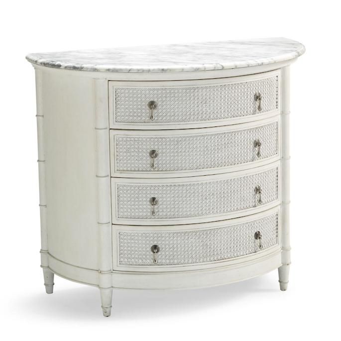 Marion Demilune 4-drawer Chest | Frontgate | Frontgate