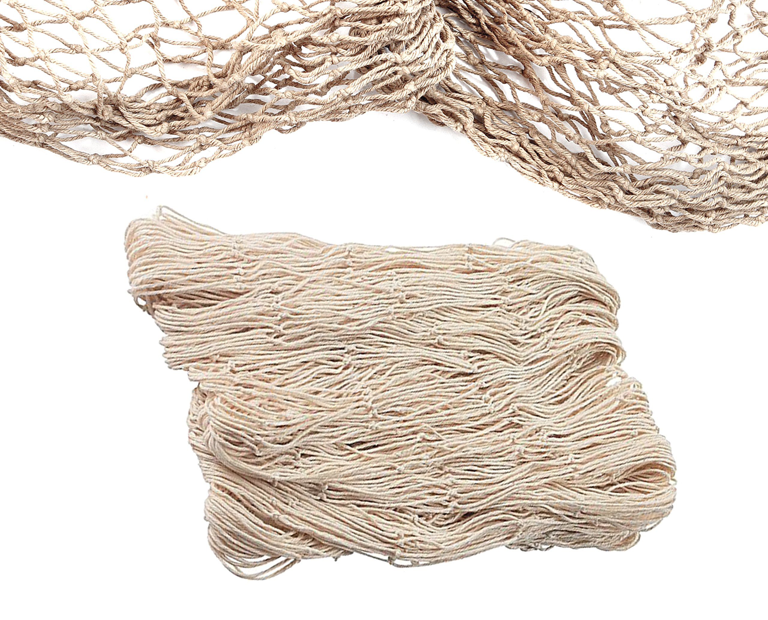 Natural Fish Net Party Decorations for Pirate Party, Hawaiian Party, Nautical Themed Cotton Fishn... | Amazon (US)