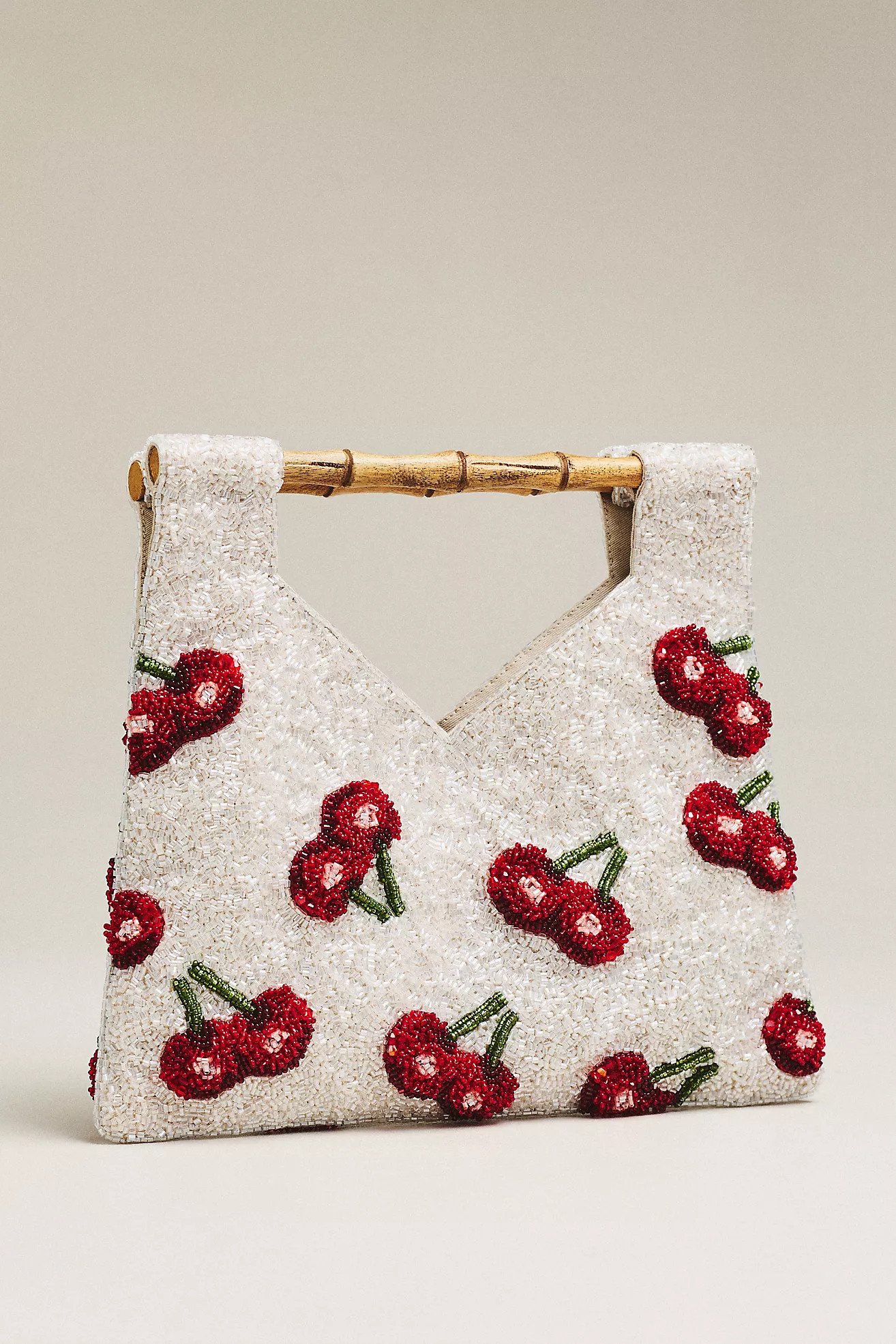 Maeve Beaded Bamboo Hand Bag | Anthropologie (US)