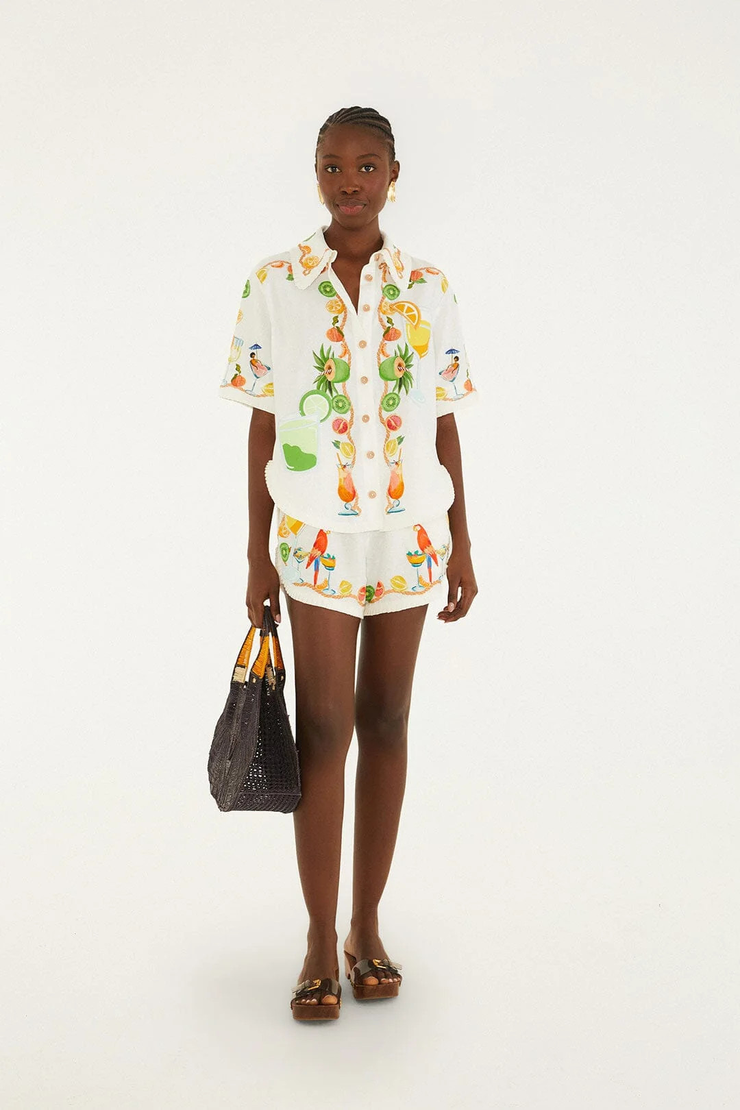 Biricutico Scarf Off-White Short | FARM Rio | Farm Rio EU