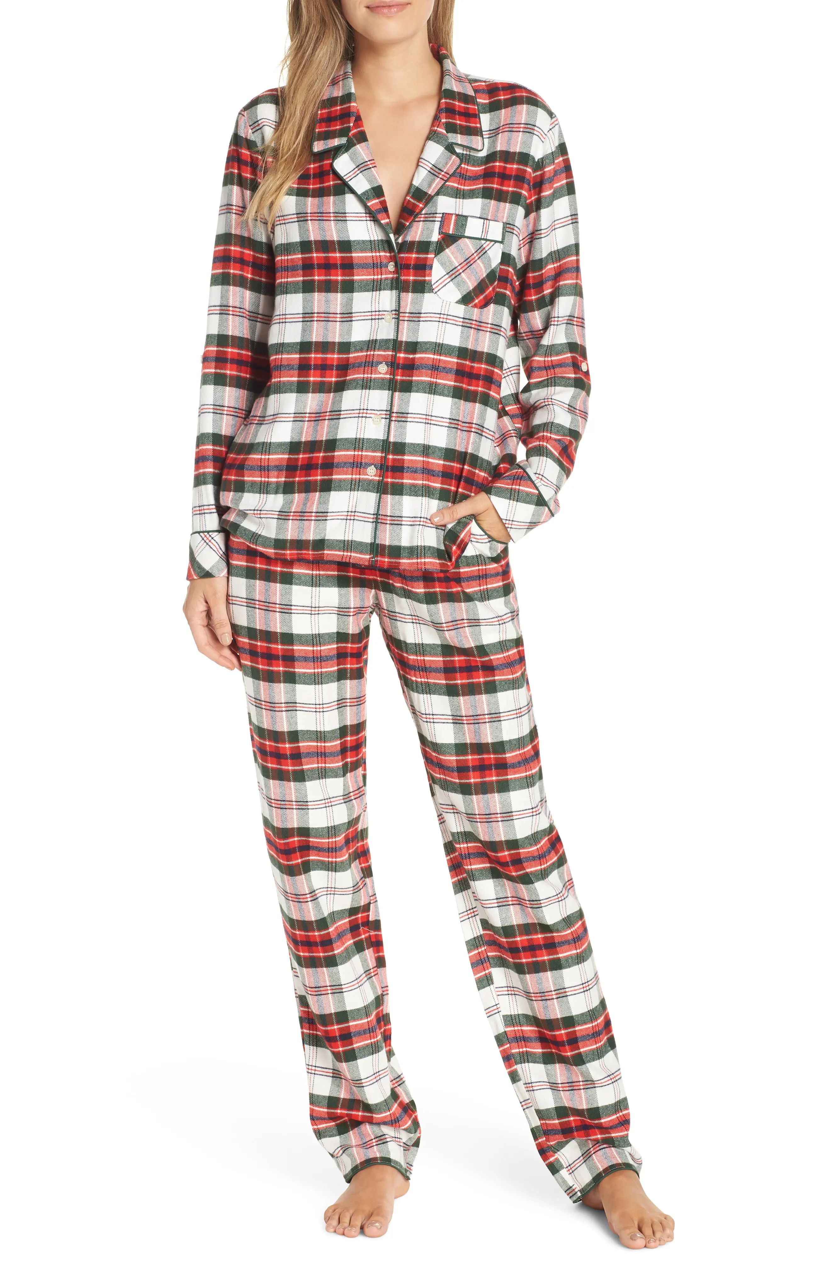 Nordstrom Lingerie Starlight Flannel Pajamas | Nordstrom