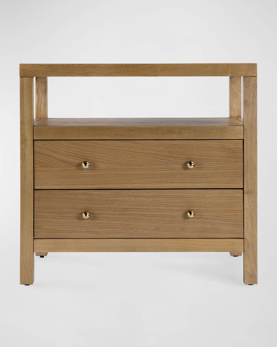 Raine Two-Drawer Nightstand | Neiman Marcus