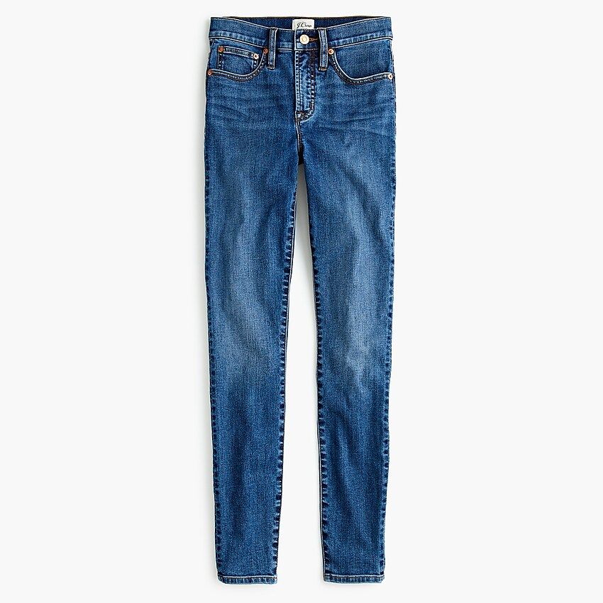 9" high-rise toothpick jean in blue mountain | J.Crew US