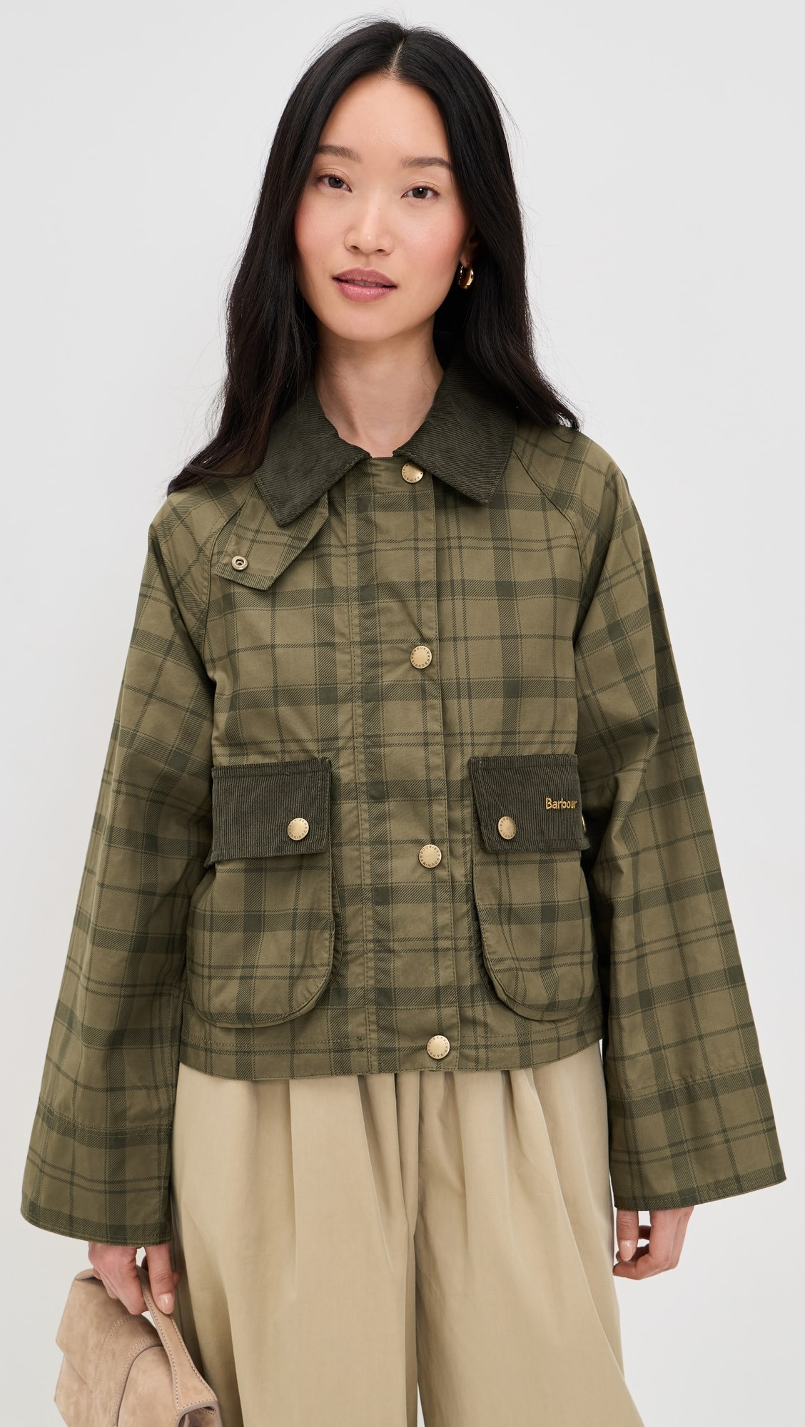 Tartan Cropped Beadnell Casual Jacket | Shopbop