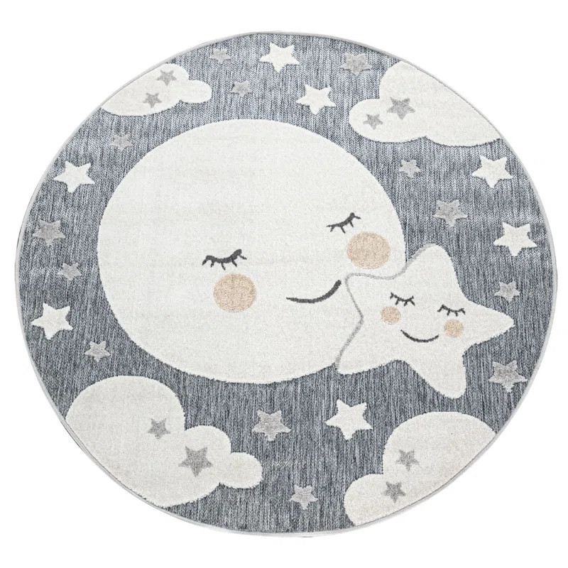 Cuddly Moon And Stars Rug | Wayfair North America