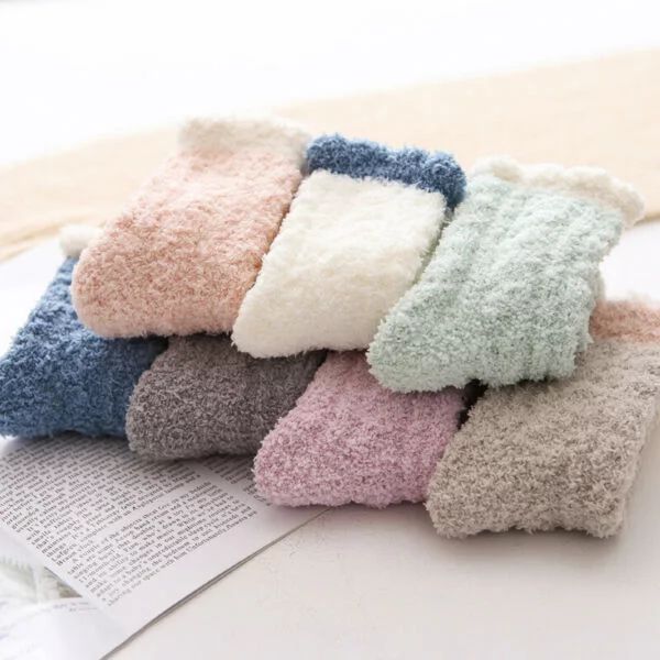5Pairs Women Ladies Winter Warm Soft Fluffy Bed Socks Lounge Slipper Fleece Sock | Walmart (US)