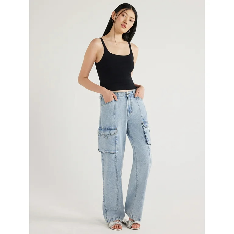 Scoop Women's Cropped Sweater Knit Tank Top, Sizes XS-XXL | Walmart (US)