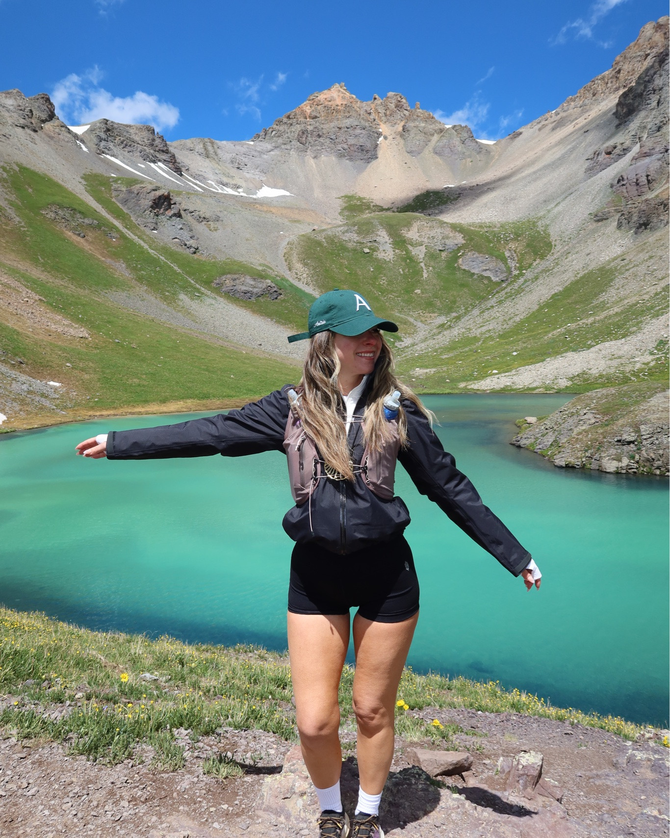 Mountain weekend getaway outdoor hiking summer activewear ⛰️

I’m 5’4” and wearing my usual smalls 

mountain outfits, holiday weekend, casual summer outfits, summer outfit ideas, everyday summer outfits, summer fashion finds, workout shorts, sports bra, tennis shoes, ball cap, gym outfit, hiking clothes, active set

#LTKootd #LTKTravel #LTKActive
